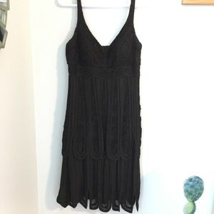 Cache lux black flapper style dress